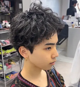 ショート パーマ メンズ 松下 友希 【fifth】のヘアスタイル