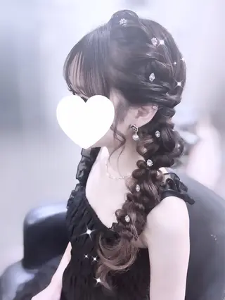 ロング OZ梅田♡ ゆはなブリーチのヘアスタイル