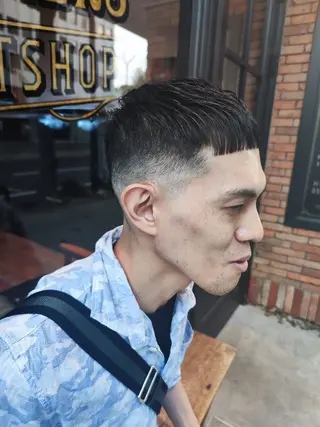 ショート メンズ FourCornersCutShop3/cent栄フェード刈り上げメンズ専門所属・フェード/パーマ☀ 安部佑希のヘアスタイル