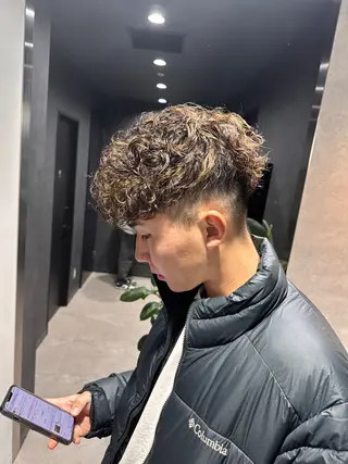 ショート パーマ メンズ 【メンズサロン】 BLUCK 横浜のヘアスタイル