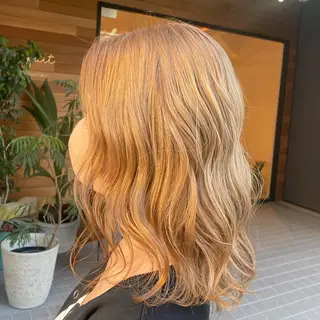 セミロング 透明感カラー 【問屋町】moe🪿のヘアスタイル