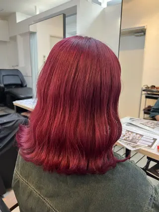 ミディアム カラー 🥀韓国ヘア🥀 宮津真菜のヘアスタイル