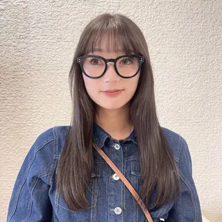 ロング カラー 透明感ワンカラー🎀 レイヤー/AOのヘアスタイル