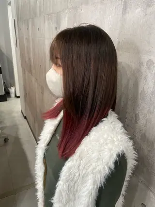 カラー _WHITE浜松店 もえかのヘアスタイル