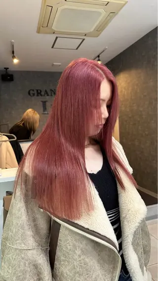 ロング カラー 山口 航輝のヘアスタイル