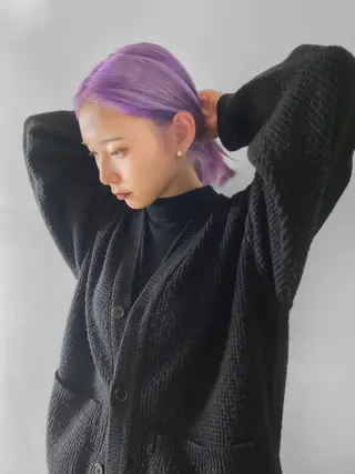 ミディアム カラー レイヤー/パーマ /ウルフ/nabeのヘアスタイル