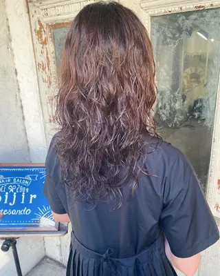 ロング パーマ お任せヘア☘️☘️ 及川渚のヘアスタイル