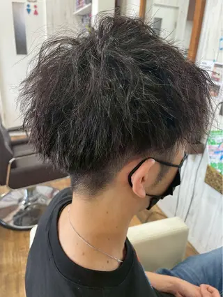 パーマ メンズ 岸和田市Oscar／ Kubotaのヘアスタイル