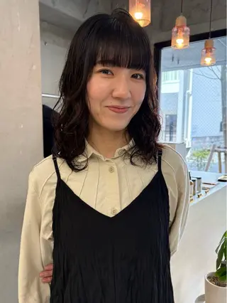 ミディアム カラー 韓国レイヤー/暖色 カラー/KOTONEのヘアスタイル