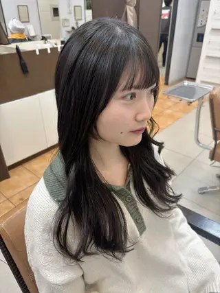 セミロング 頭皮×髪質改善 透明感カラー💎中村のヘアスタイル