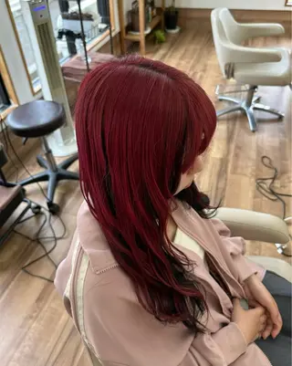 セミロング カラー Hair Resort ALL BLue所属・細貝 舞利のヘアスタイル