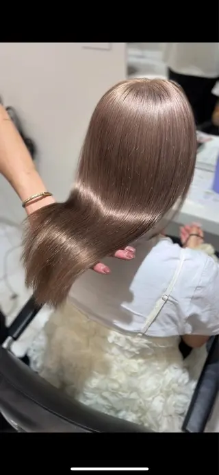 ミディアム カラー 縮毛矯正/ストレート /渋谷/Masakiのヘアスタイル