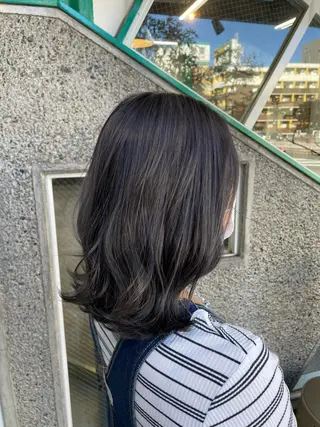 ミディアム ‪ ヘアーラボ ハチHAIR RABO HACHI所属・高山 妃のヘアスタイル