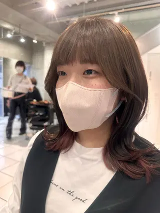 セミロング 林 耕太郎のヘアスタイル