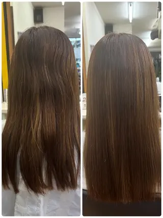 セミロング B-W ⭐️REIKOのヘアスタイル