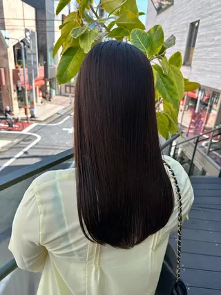 ロング 韓国風/オシャレ /縮毛矯正/滝口琴未のヘアスタイル