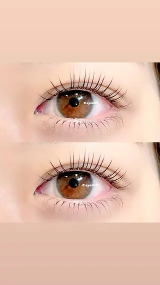 ミディアム カラー パーマ ヘアアレンジ メンズ キッズ ネイル マツエク・マツパ アイブロウ 𝑹 eyelashのマツエク・マツパデザイン