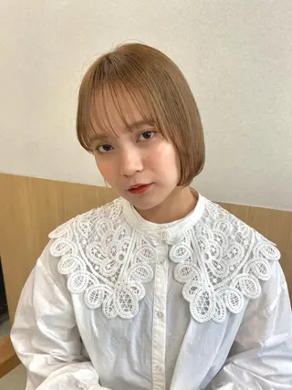 ショート カラー ヘアアレンジ sand   横浜所属・小林 叶佳のヘアスタイル