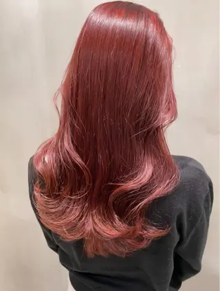 セミロング 艶カラー／ 今井春汰のヘアスタイル