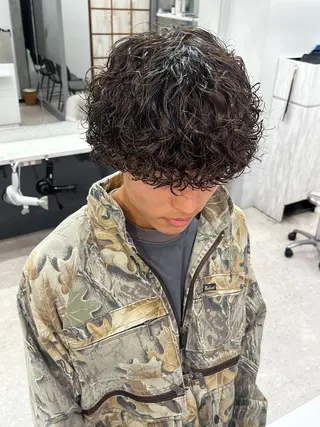 パーマ メンズ 🍐シャドウパーマ メンズ特化/守岡🍐のヘアスタイル