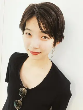 ショート pole/apartment所属・💓パーマ，💗 レイヤーカットのヘアスタイル