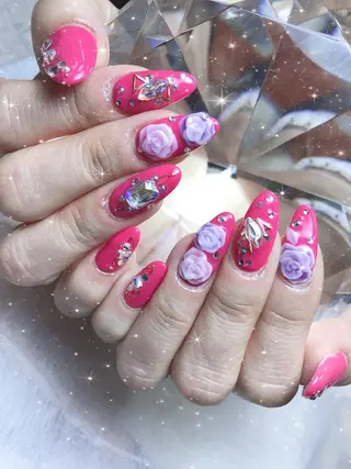 ミディアム ネイル 《LB》ラブリエ Nail&eyeのマツエク・マツパデザイン