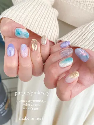 ネイル 草加ニュアンスネイル 🌚hersのネイルデザイン
