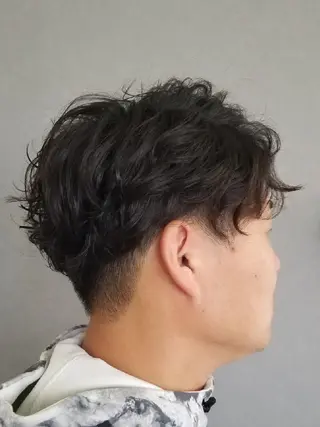 ショート パーマ メンズ MaKaNa hair supli 所属・水口 正登のヘアスタイル