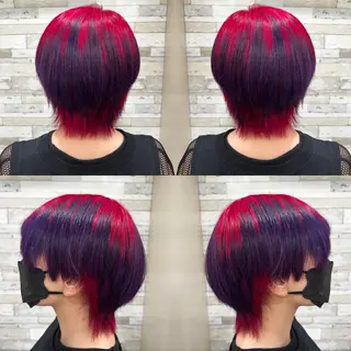 ショート カラー "PEPPU "所属・🌈推し色派手髪 ハイトーンShinのヘアスタイル