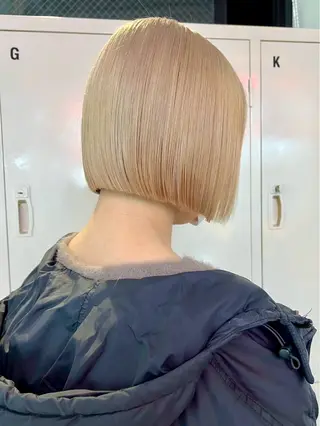 ショート 💖saki ケアブリーチ💖のヘアスタイル