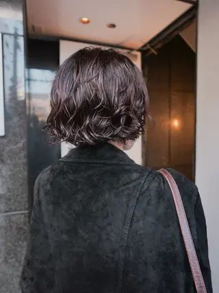 ショート カラー パーマ 🌿ボブ パーマ高橋啓太🌿のヘアスタイル