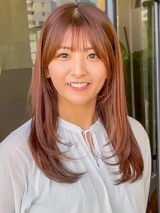 セミロング メンズカット/ センターパートkiiのヘアスタイル