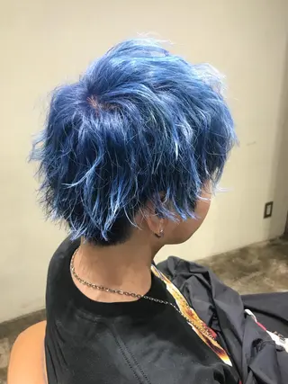 ショート カラー パーマ メンズ キッズ ネイル マツエク・マツパ サロンドミルク 原宿のヘアスタイル