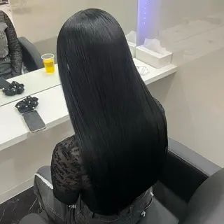 ロング カラー ケアブリーチ/ 髪質改善/上質艶髪のヘアスタイル