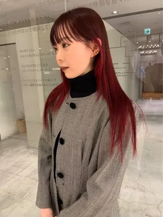 ロング カラー 田中 里奈のヘアスタイル
