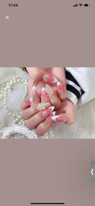 ネイル ネイルサロンAiri 長さ出し·シンプルのネイルデザイン