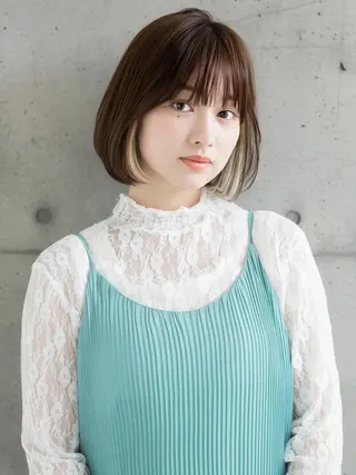 ショート カラー トップスタイリスト 桂　嵩太のヘアスタイル