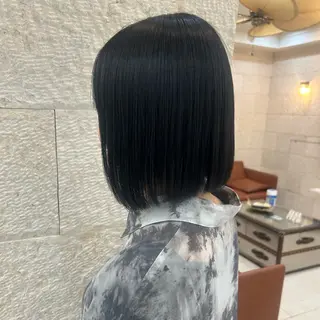ミディアム カラー 安原 百愛のヘアスタイル