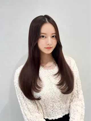 ロング 映える顔まわり/前髪 特化 💗 ユキマのヘアスタイル