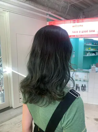 セミロング カラー ヘアアレンジ 🧨ブリーチー×ボブ レイヤー💎じゅえるのヘアスタイル