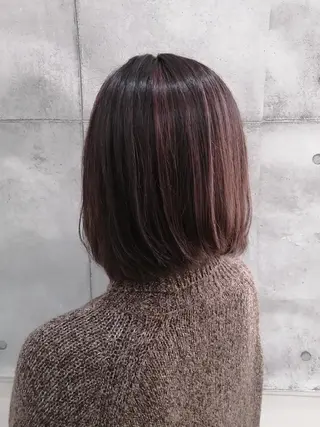 ミディアム カラー sepiage trois所属・酒井 亜希のヘアスタイル