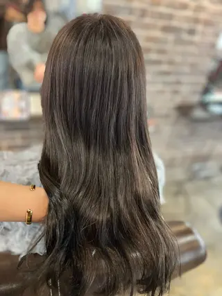 ロング メンズパーマ/透明感 カラー/徳田真緒のヘアスタイル