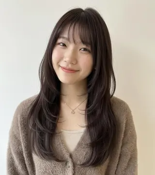 ロング 中韓🇨🇳🇰🇷 トレンド＆髪質改善のヘアスタイル