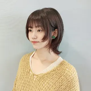 ミディアム カラー YUTORI hair&spa所属・ショート特化 上尾 YUTORIのヘアスタイル