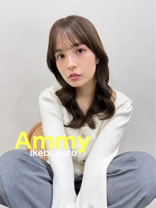 セミロング 韓国風パーマ/ 韓国ヘア/大森千寛のヘアスタイル