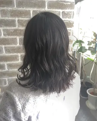 セミロング カラー ヘアアレンジ エグチ アキラのヘアスタイル