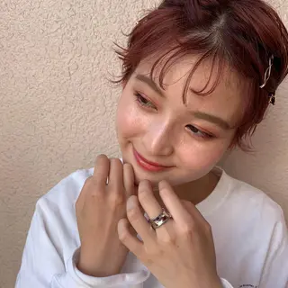 ショート カラー ヘアアレンジ マツエク・マツパ 新宿駅近♡友達とOK 🦋W -ワット -のヘアスタイル