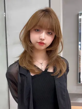 ミディアム カラー 【美髪矯正】 吉村　清志のヘアスタイル