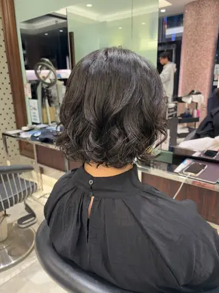 ショート パーマ ボブパーマ ♡ヨシカワハナコのヘアスタイル