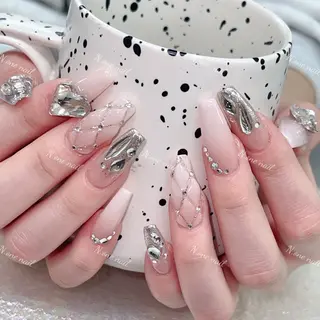 ネイル 長いだし/スカルプ/ パラシェルN.oneのネイルデザイン